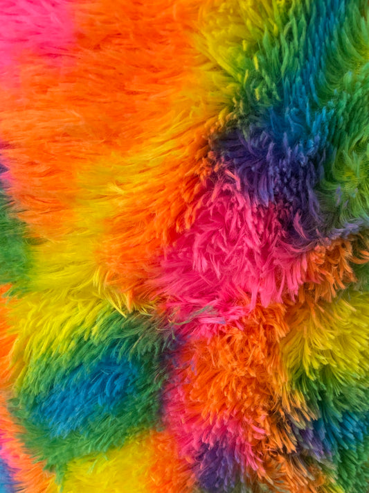 Faux fur rainbow image 0