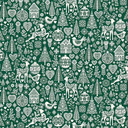 Scandi Christmas Green by Makower