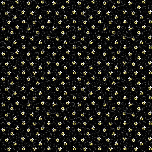 Sunny Honey by Makower - Bees Black