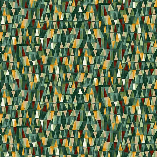 Golden by Makower - Geometric Green