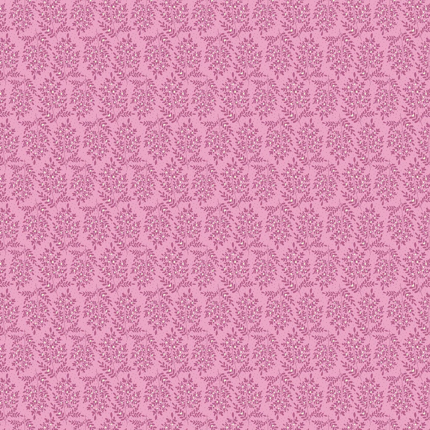 Flourish by Makower - sprigs Pink