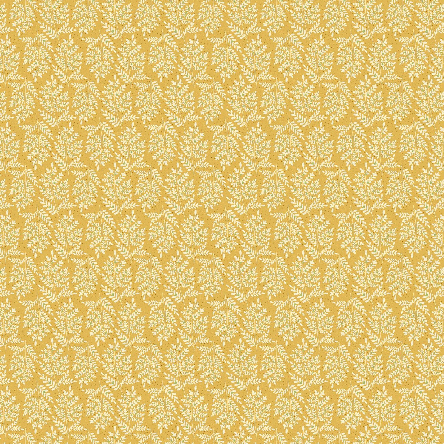 Flourish by Makower - Sprigs Yellow