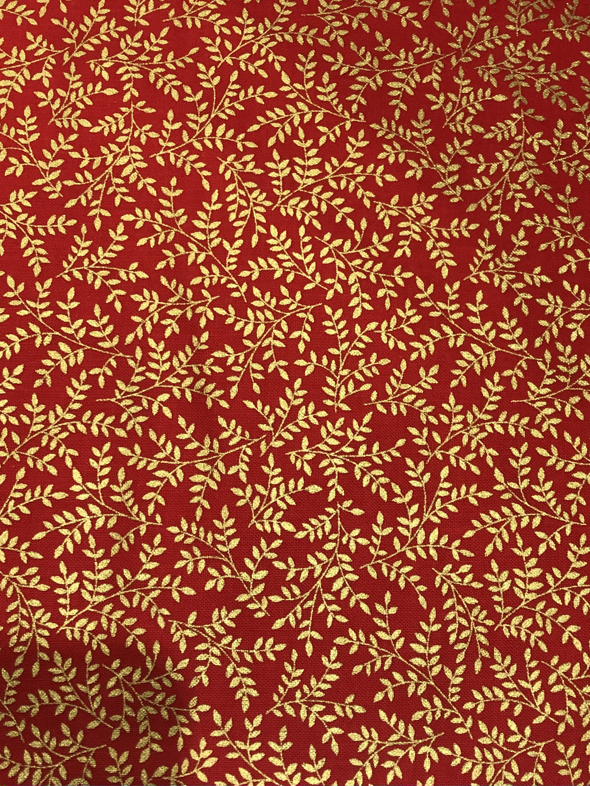 metallic leaves - red image 0