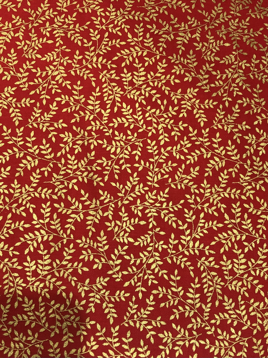 metallic leaves - red image 0