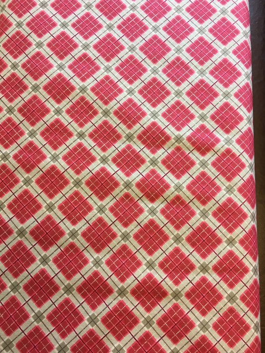 Lewis and Irene red/gold check image 0