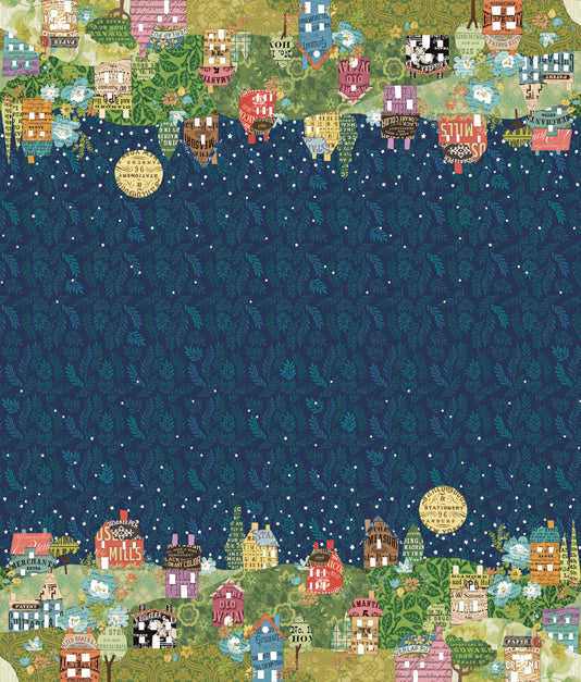 Paper Hamlet by Cathe Holden - Midnight Double Border