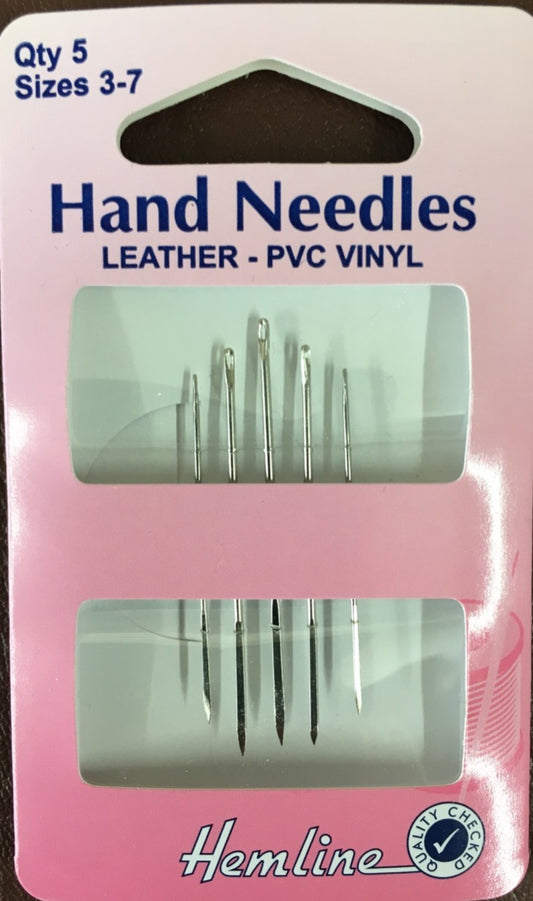 Leather PVC Vinyl Needles by Hemline 3-7 image 0