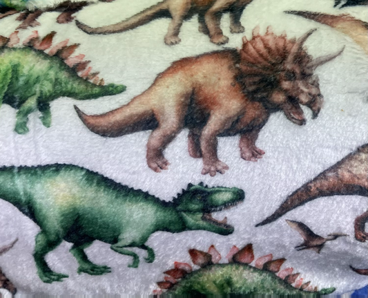 Supersoft fleece with dinosaurs image 0