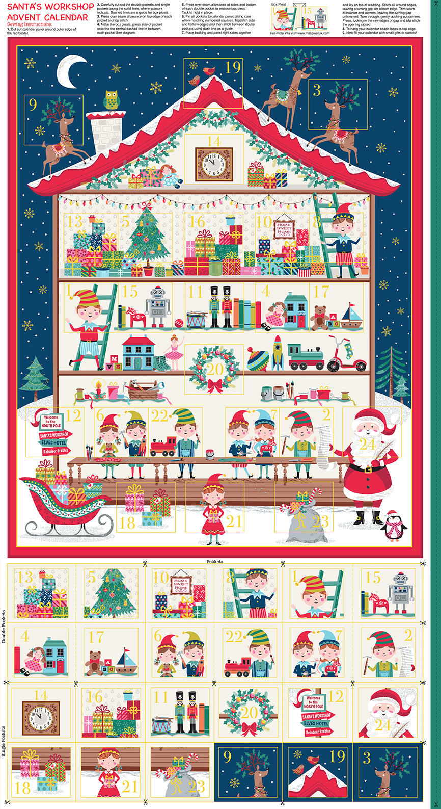 Santas Workshop Advent Calendar Panel image 0