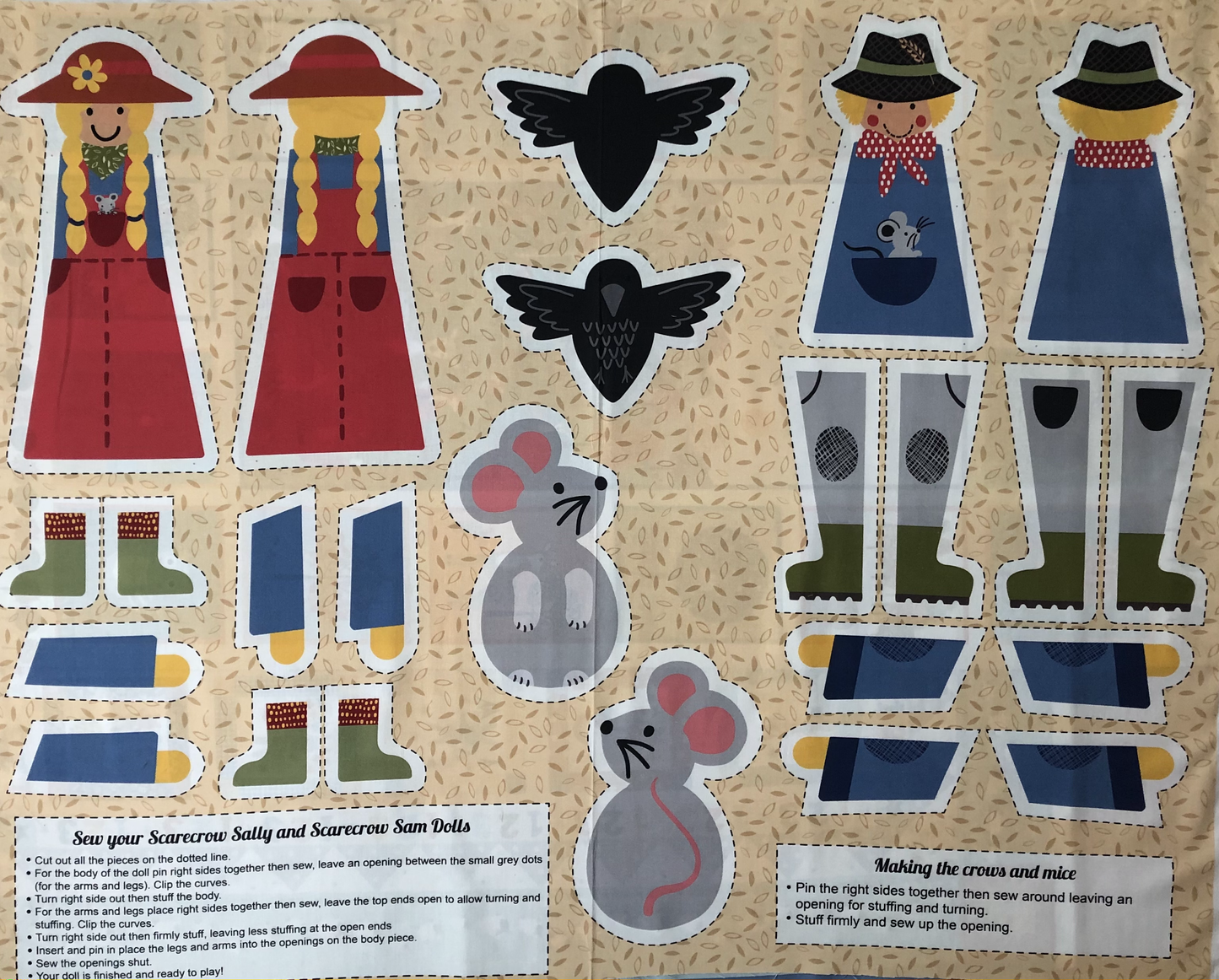 Scarecrow Acres Dolls Panel image 0