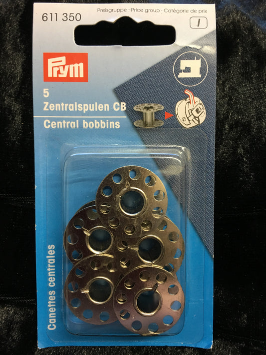 Prym metal central bobbins, 5 pack image 0
