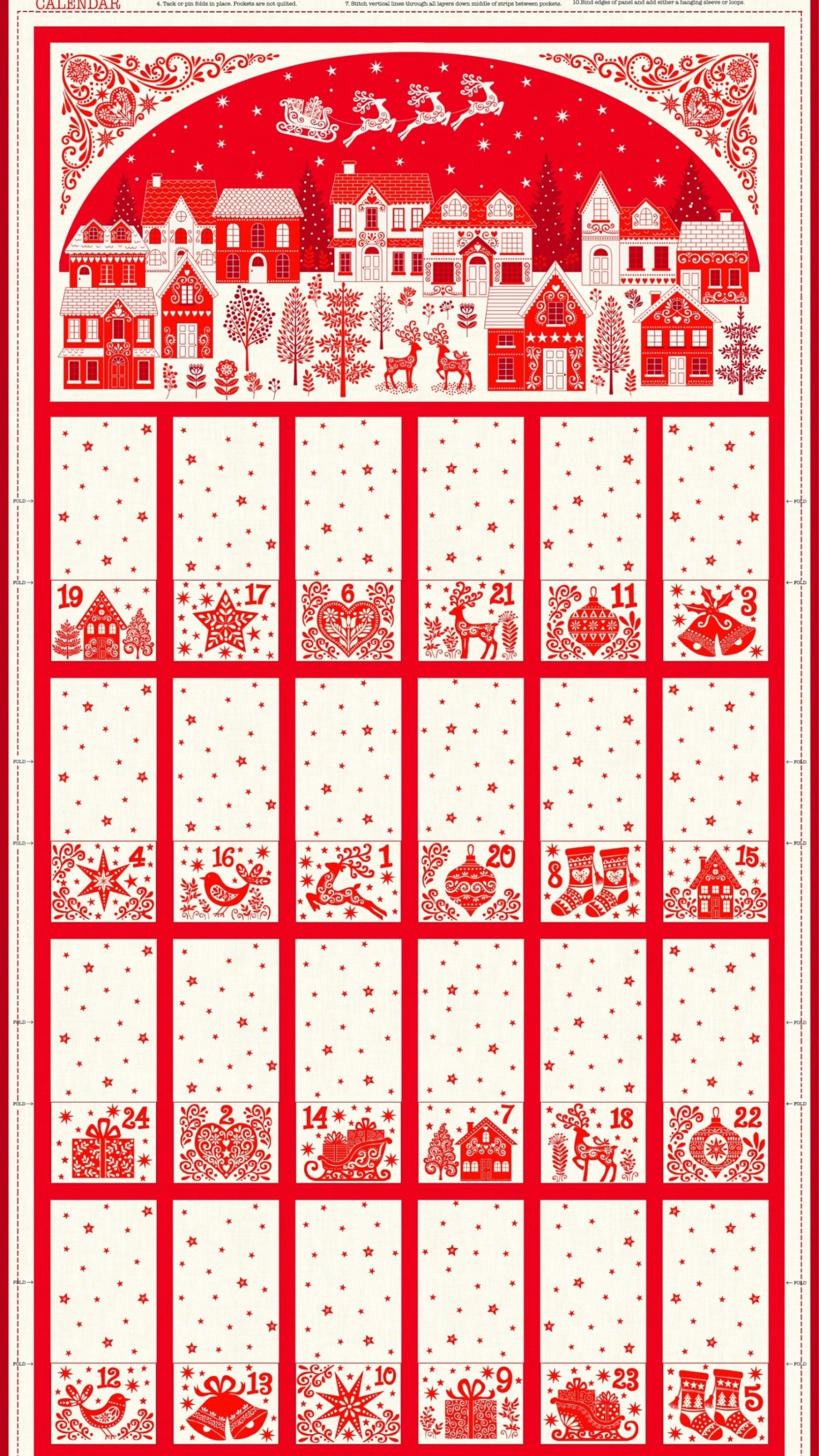 Advent Scandi Fold Up - Red image 0