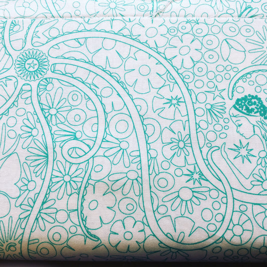 Makower line drawn mermaid design image 0