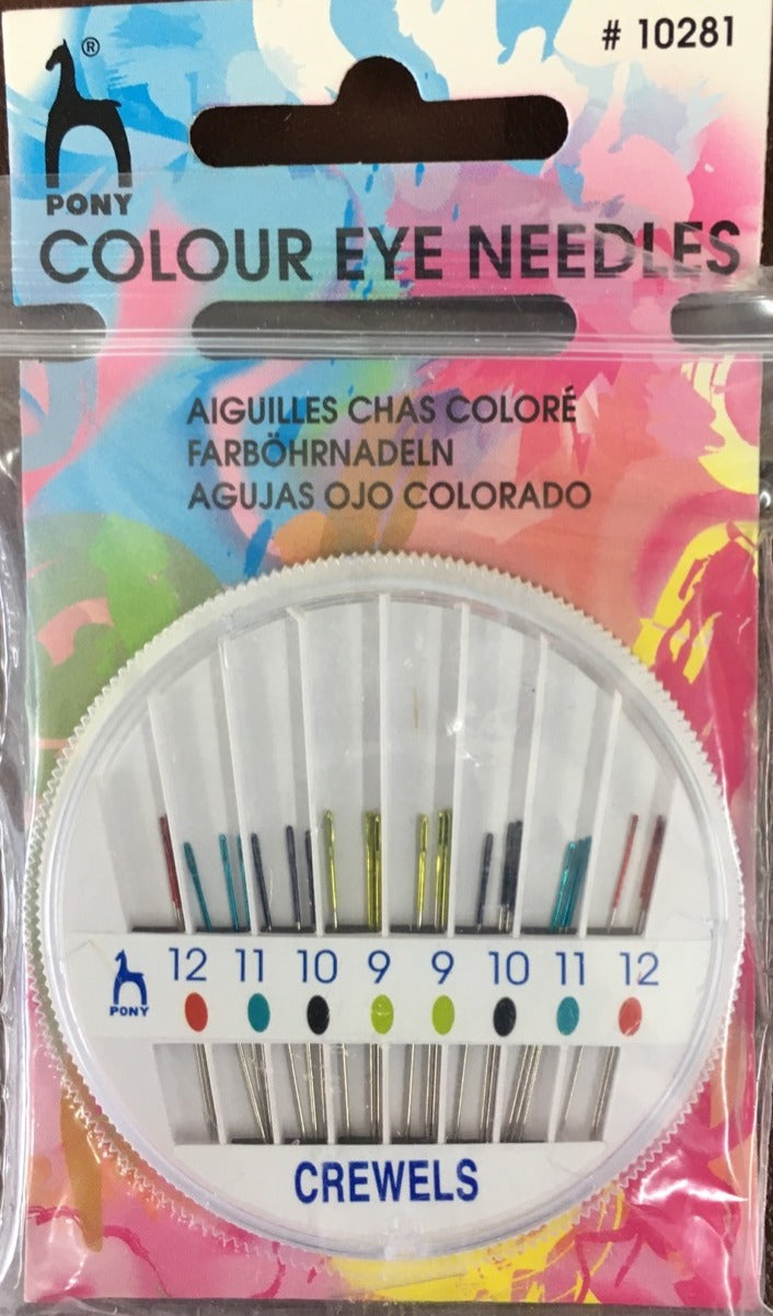 Crewels size 9 to 12 with colour eye by Pony image 0