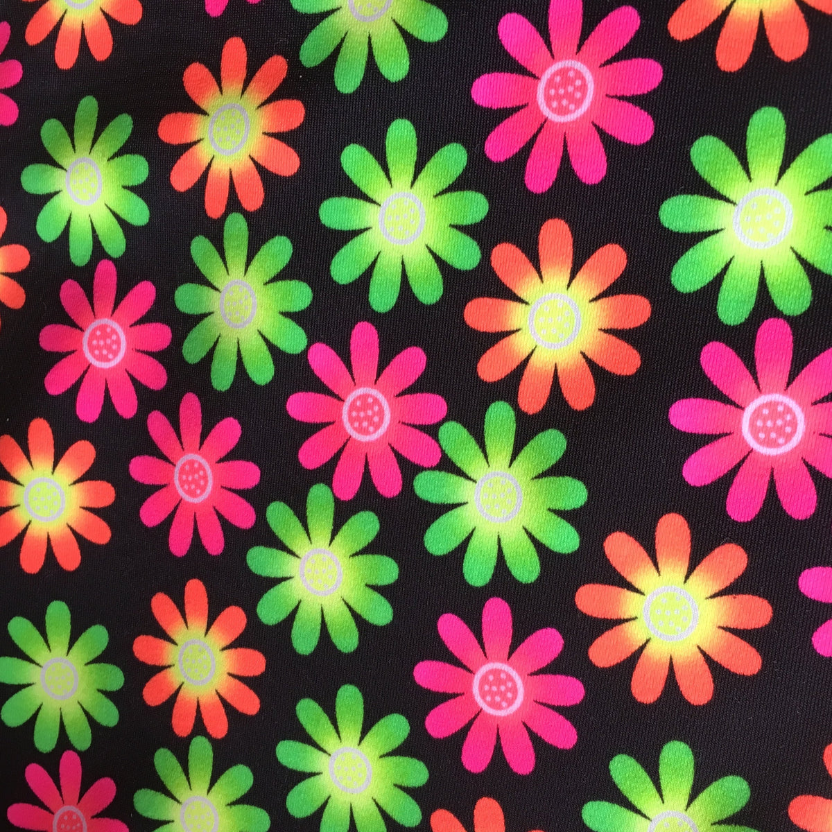Bright daisy swimwear fabric image 0