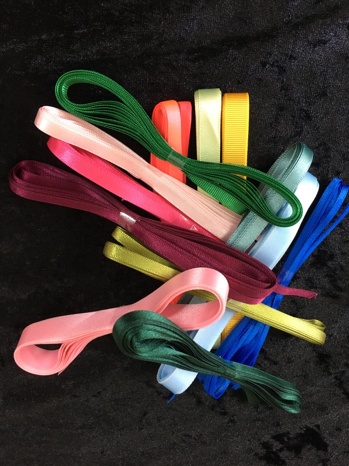 Narrow Ribbon Bundle 10 Pieces Assorted image 0