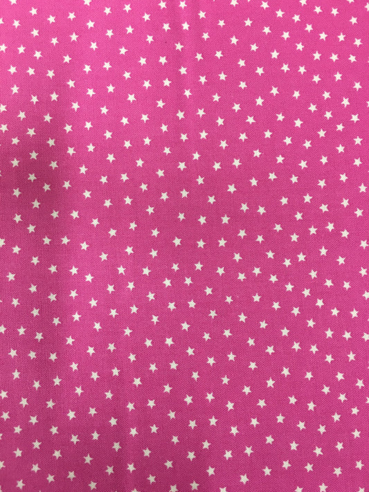 Makower Star Bright.Hot Pink image 0