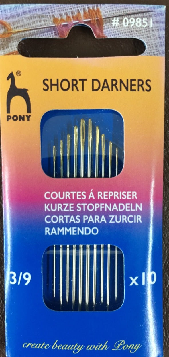 Short Darner Needles size 3/9 image 0