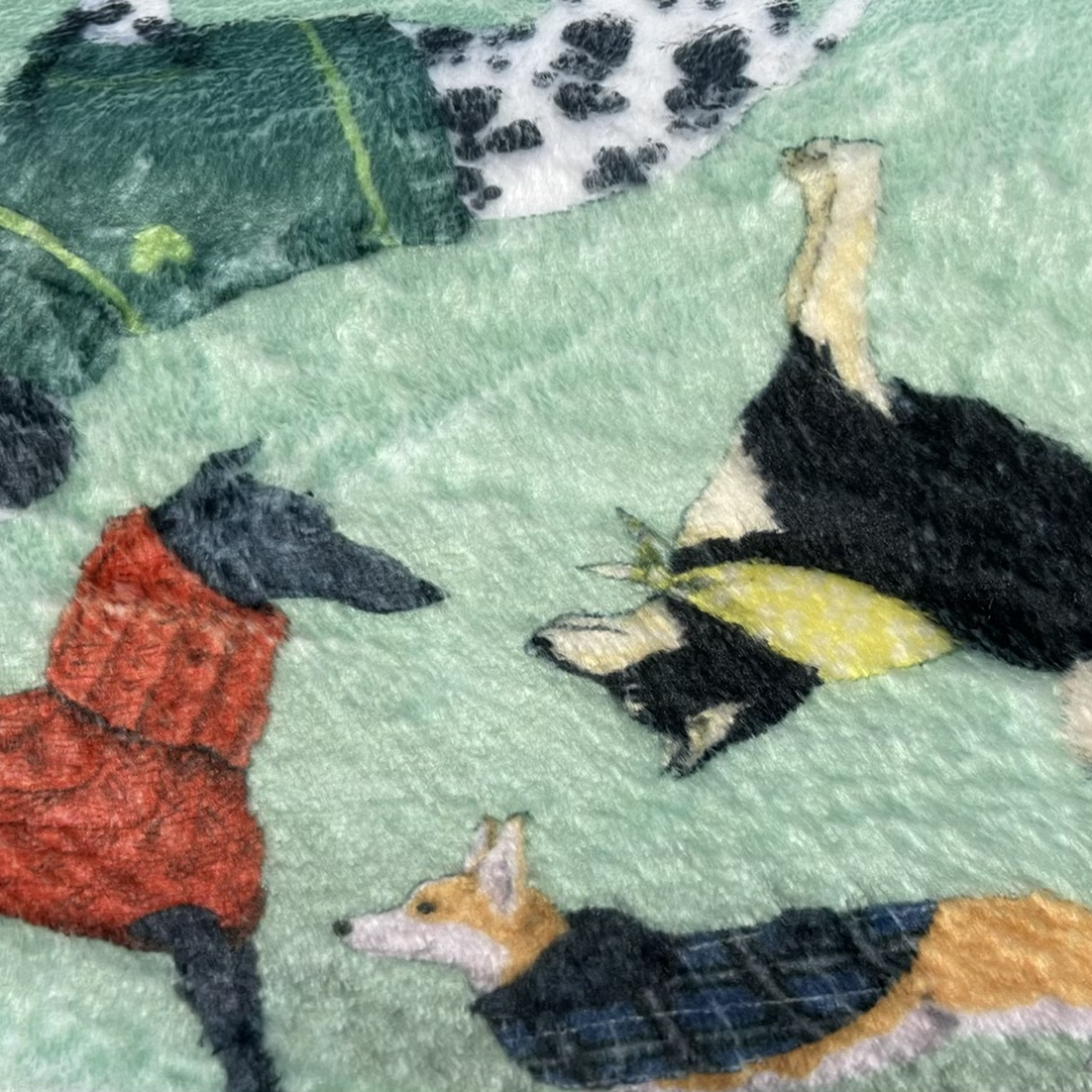 Super soft fleece with large dog design image 0