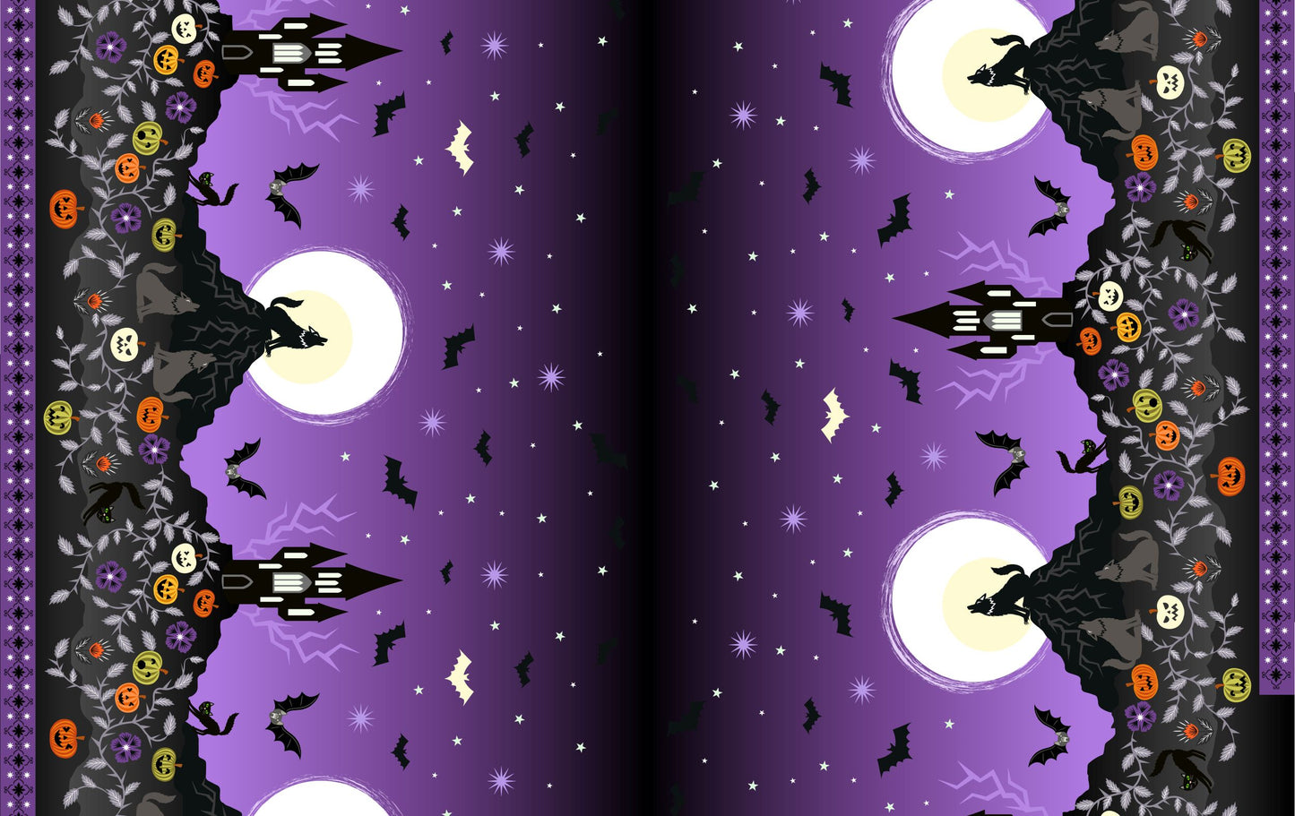 Transylvania Glow Double Edge Border glow by Lewis and Irene