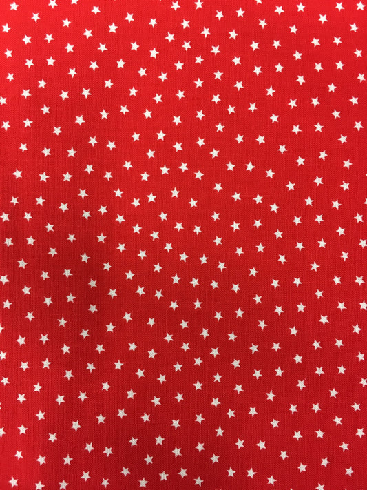 Makower Star Bright, Dark Red image 0