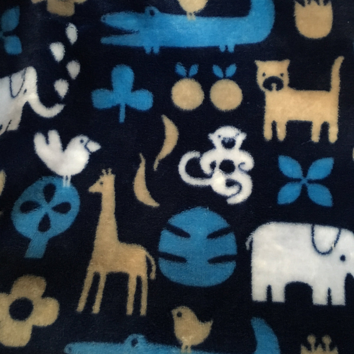 Supersoft polar fleece, jungle animals image 0
