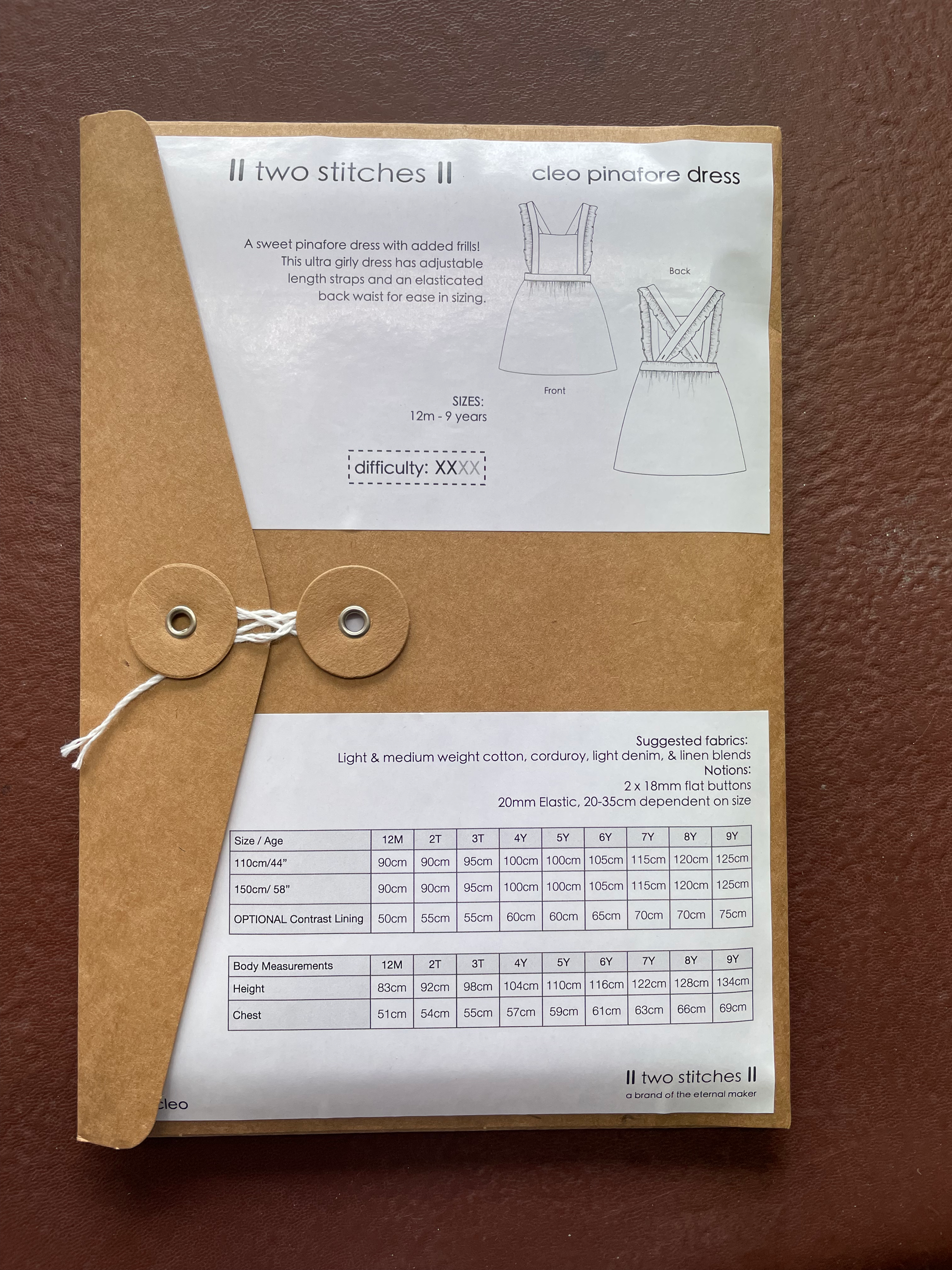 Cleo Pinafore Dress by Two Stitches image 1