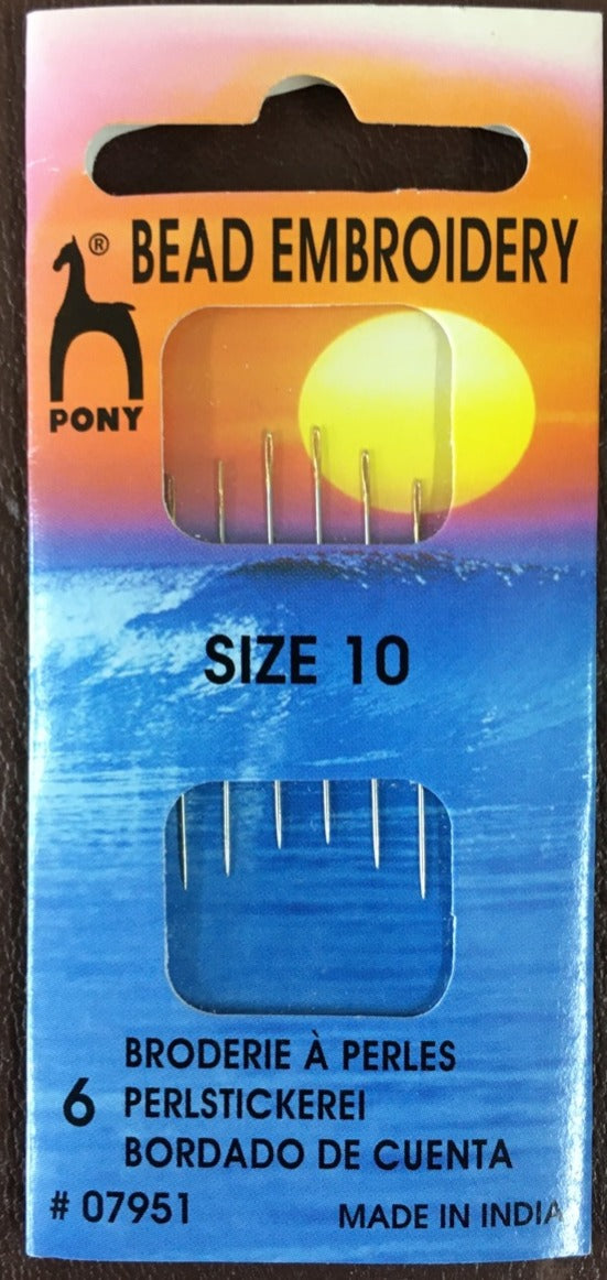 Bead Embroidery Needles by Pony size 10 image 0