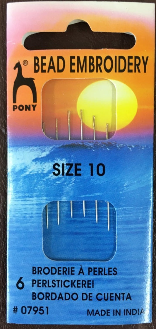 Bead Embroidery Needles by Pony size 10 image 0