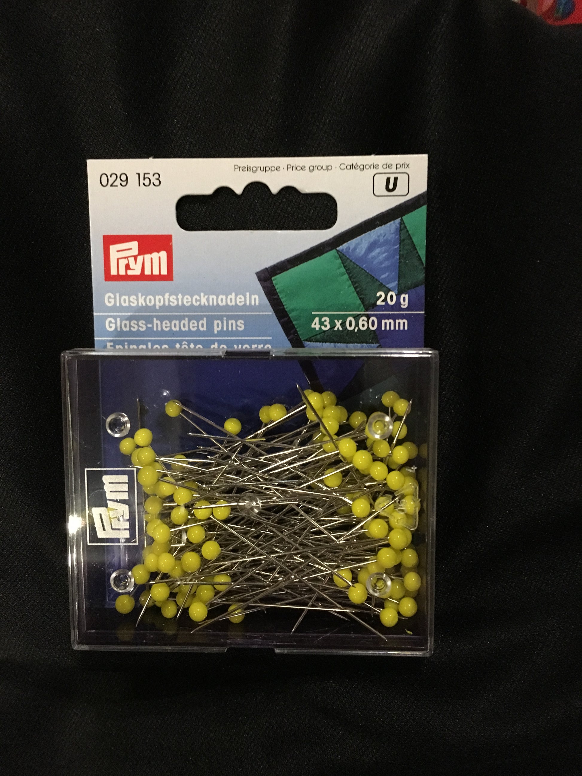 Glass headed pins image 0