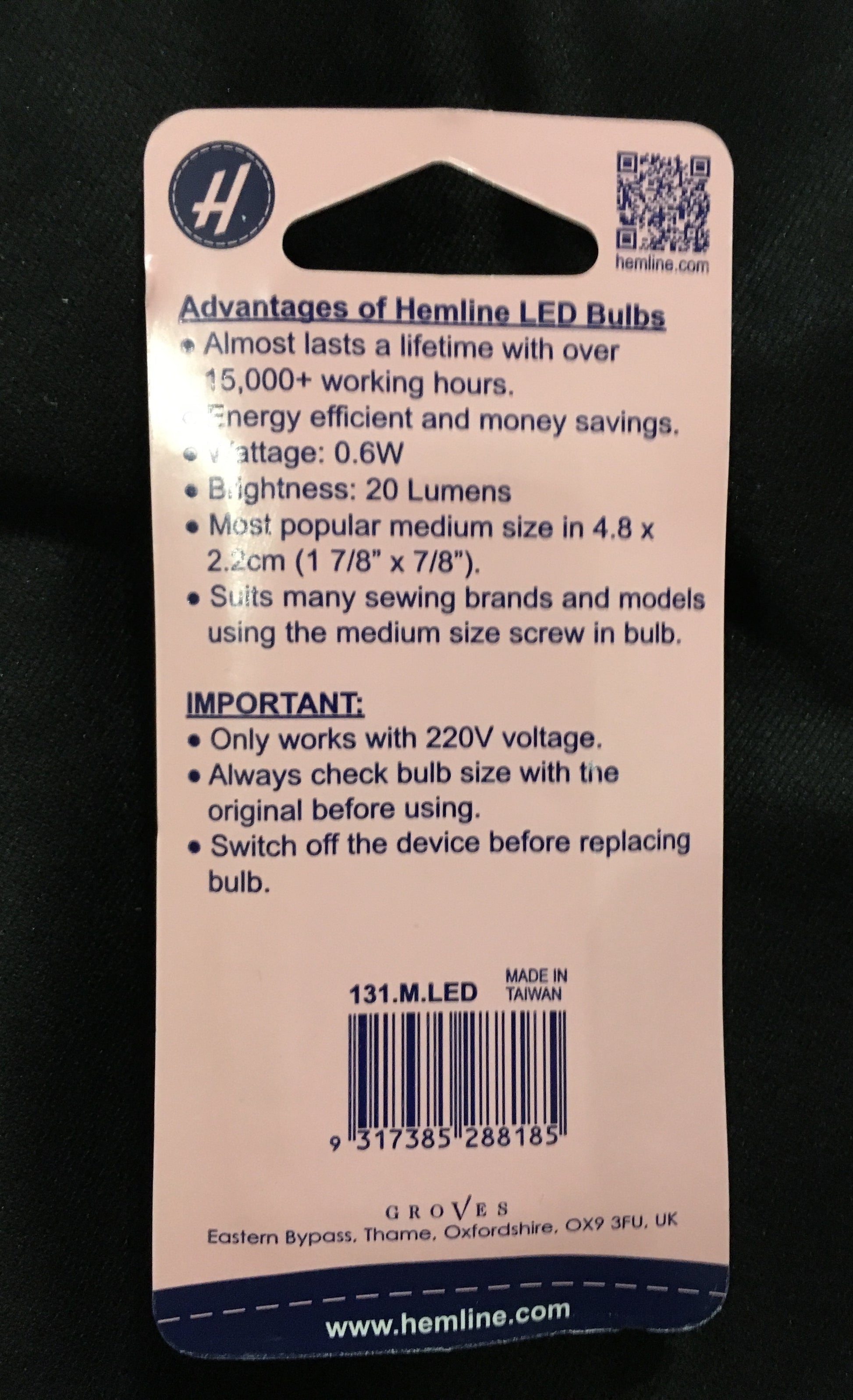 Hemline sewing machine led daylight bulb image 1