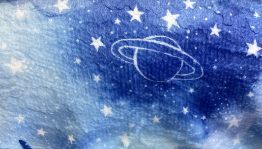 Super soft fleece  Planets and stars image 0