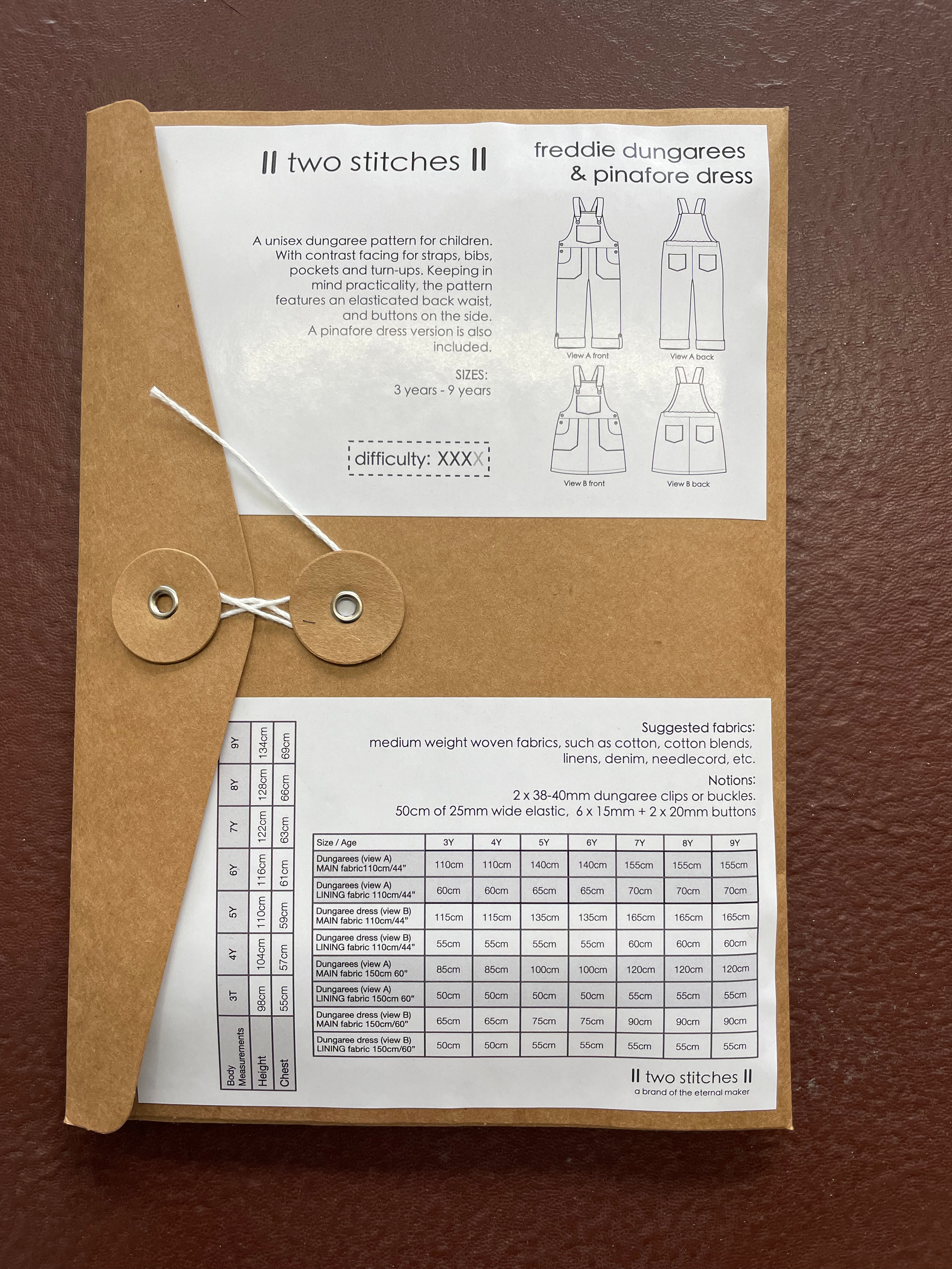 Freddie Dungarees & Pinafore Dress by Two Stitches image 1