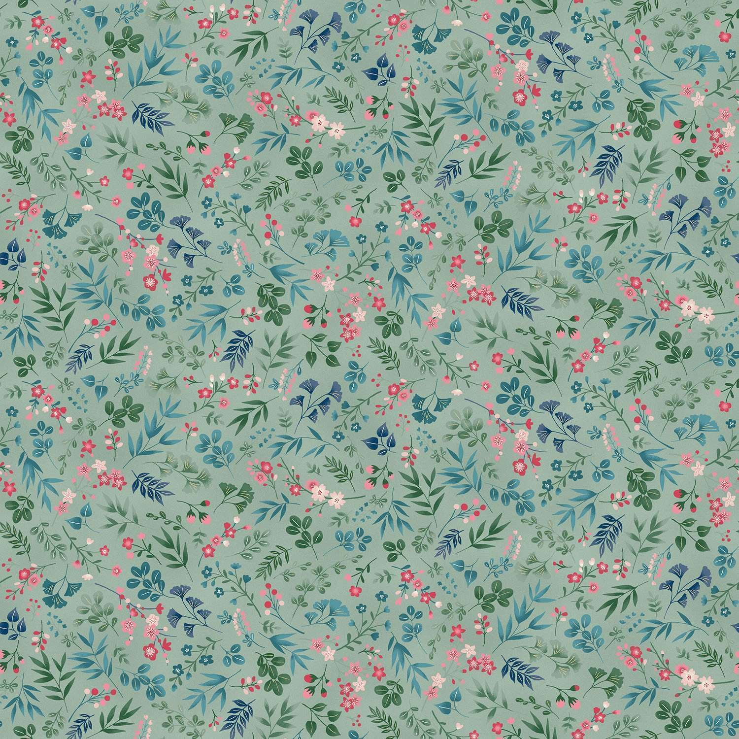 Kasumi Cherry Blossom - Teal image 0