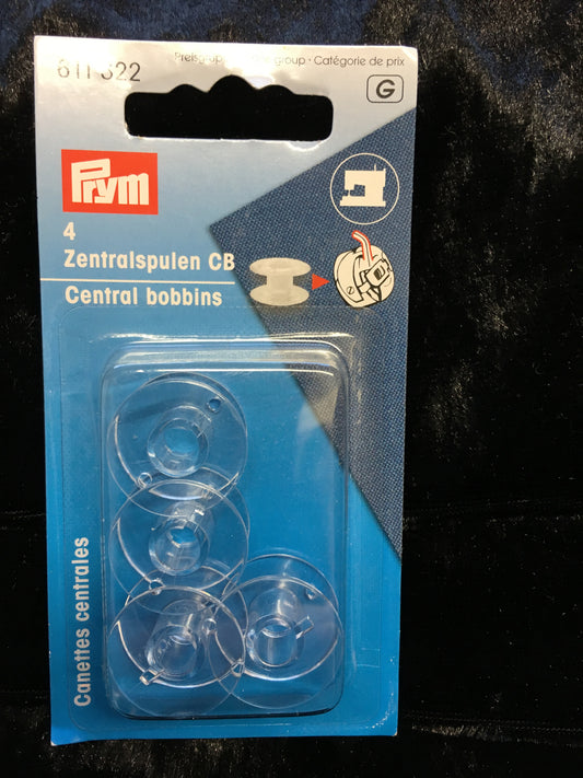 Prym 4 piece plastic bobbin pack image 0