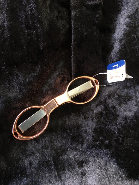 Hemline Rose Gold Folding Scissors image 0