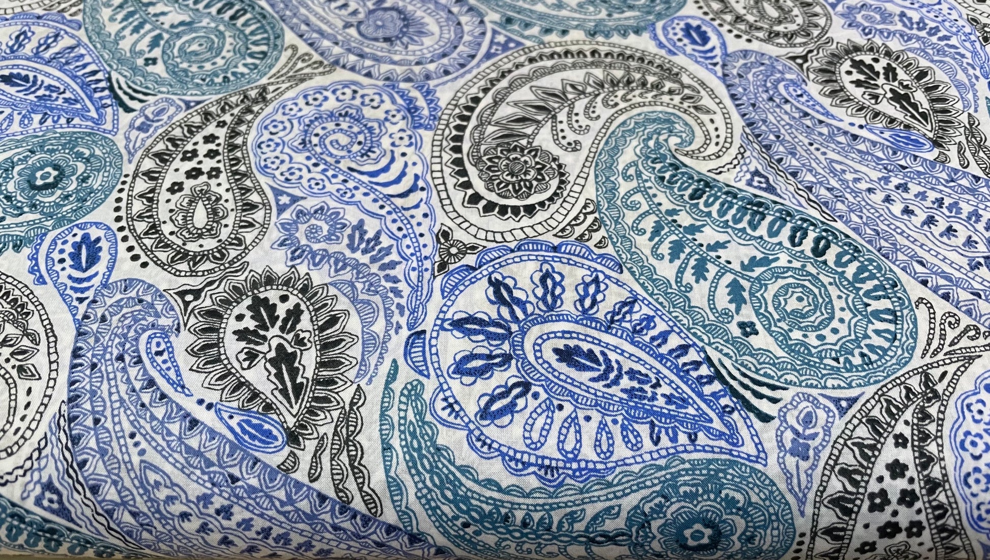 Deco Paisley - blue image 0
