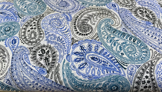 Deco Paisley - blue image 0