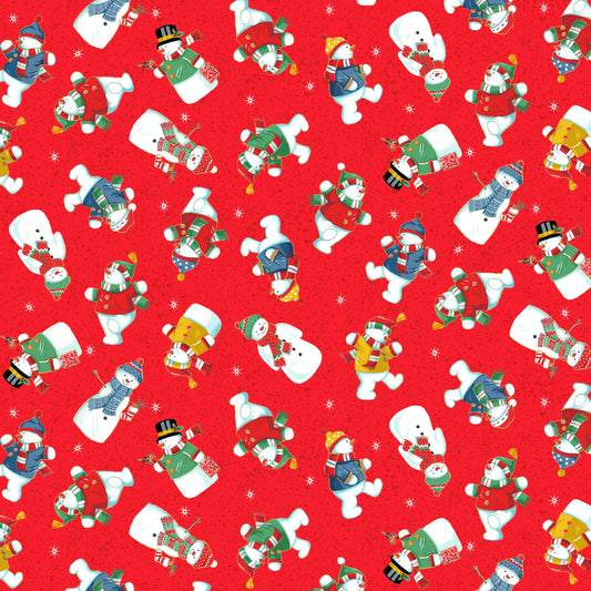 Santa Snowmen - Red image 0