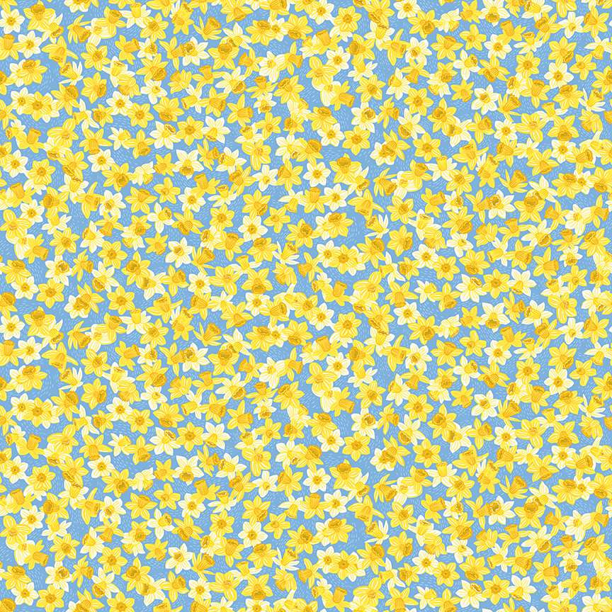 Hello Spring Daffodil blue image 0