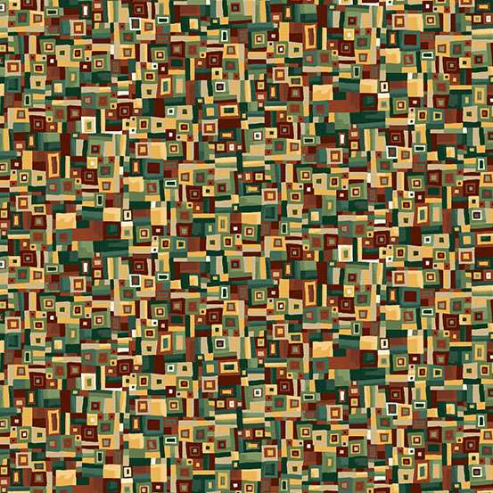 Golden by Makower - Patchwork Green