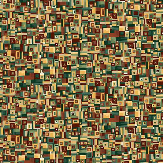 Golden by Makower - Patchwork Green