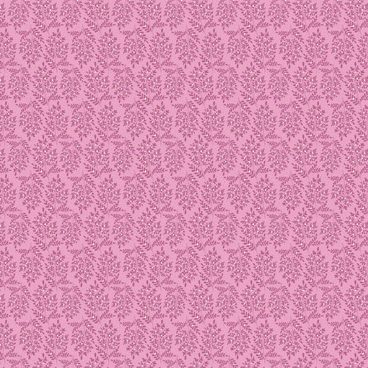 Flourish by Makower - sprigs Pink