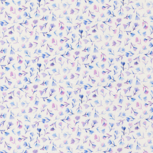 Delphinium by Janet Clare for Moda