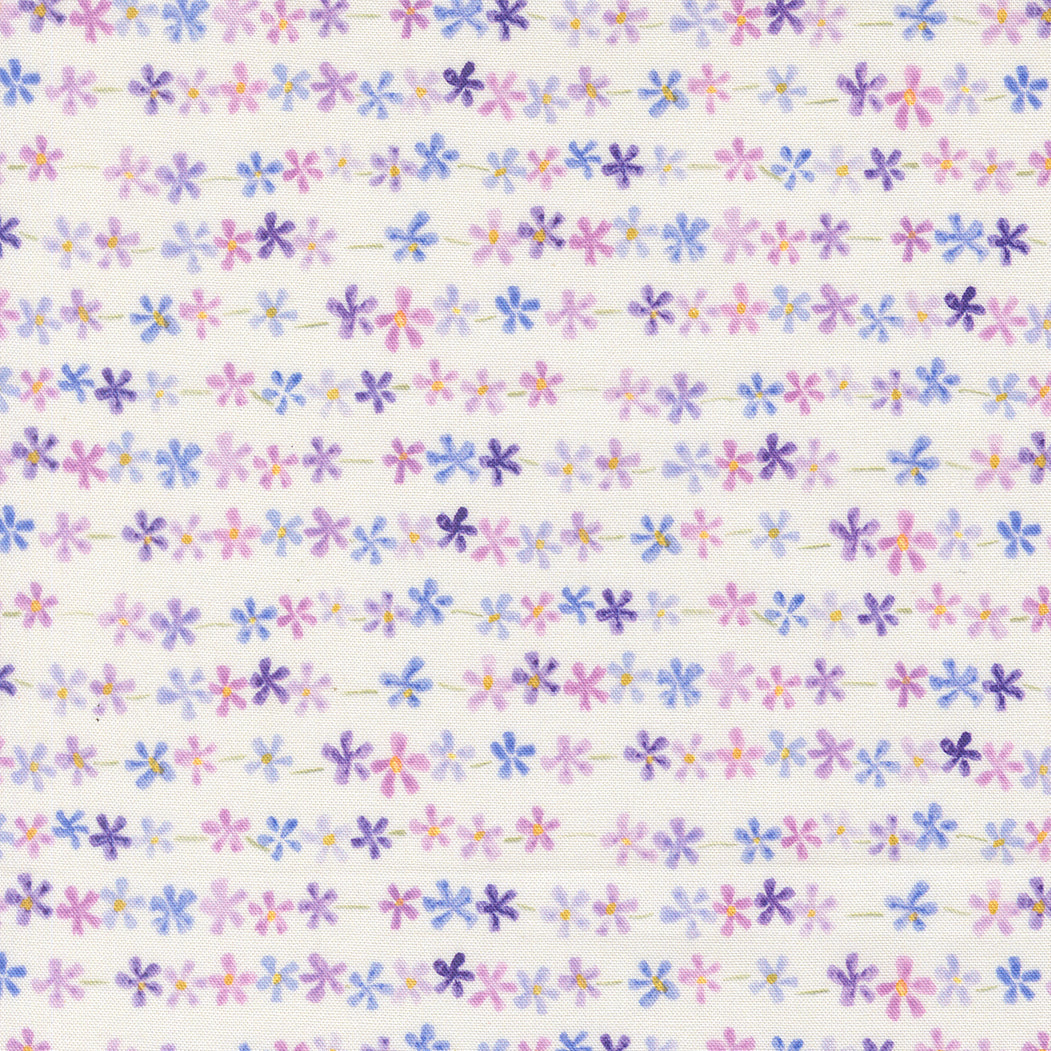 Delphinium by Janet Clare for Moda