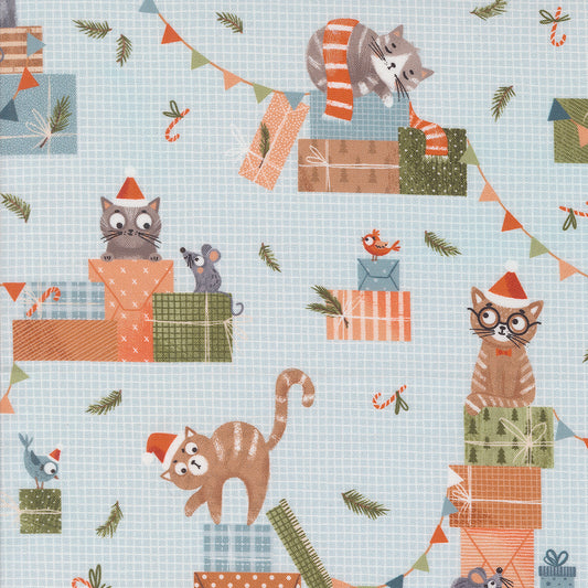 Purrfect Christmas by Elena Amo for Moda - Frost