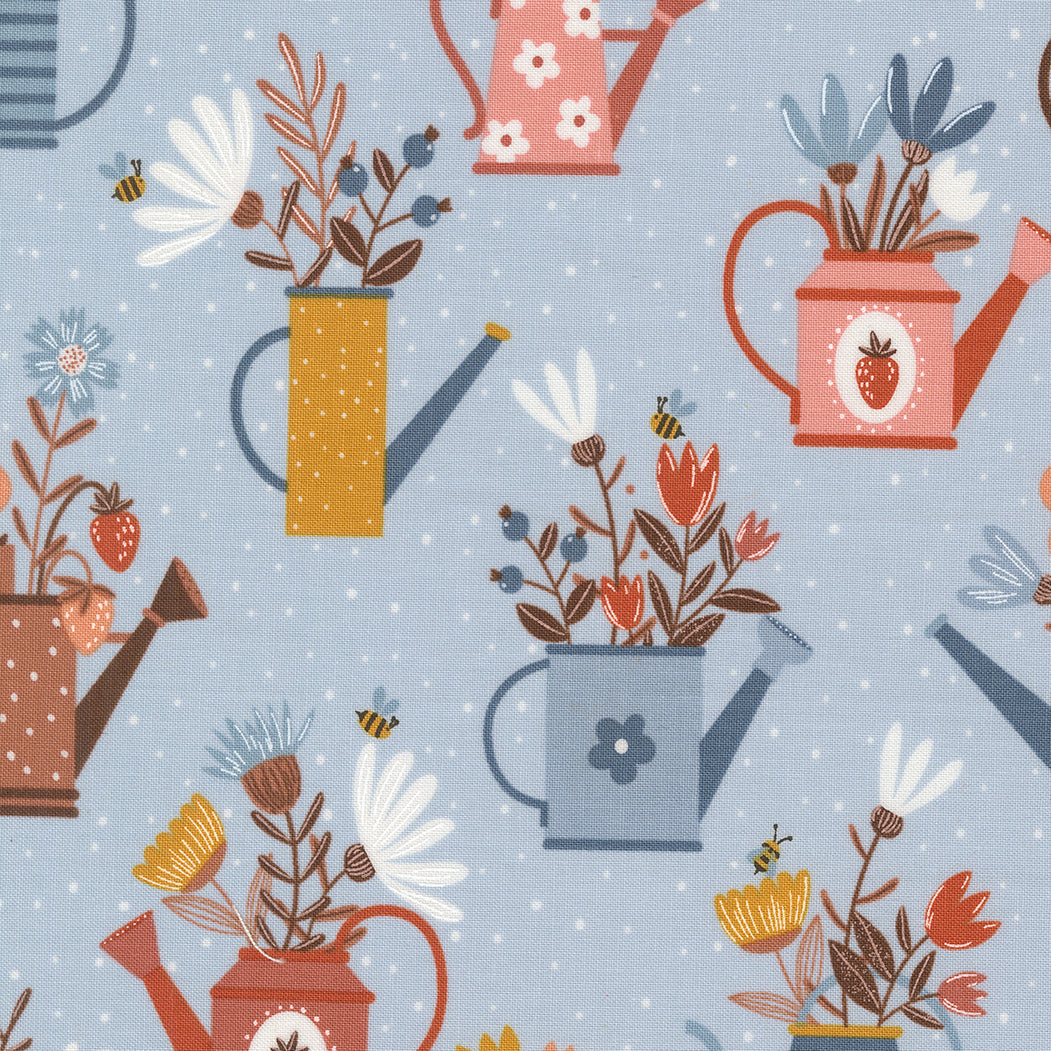 Blossoms and Blooms by Elena Amo for Moda - Powder Blue