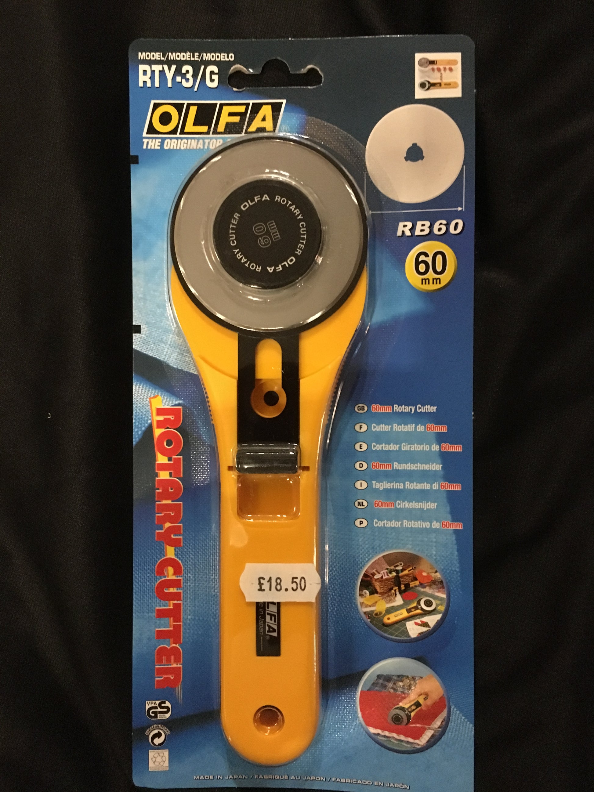 60mm Olfa Rotary Cutter image 0