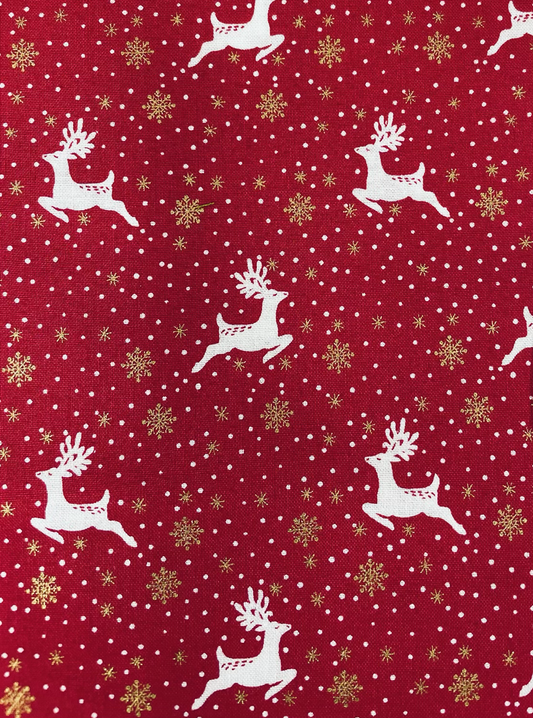 Scandi Reindeer Red image 0