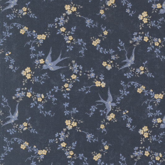 Bluebirds Nest by Kansas Troubles for Moda - Blue